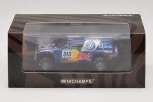 Volkswagen Race Touareg Red Bull #313 J. Kankkunen / J. Repo Dakar Rally 2005 Minichamps 1:43 436055313 Pressofusione — immagine 5 di 5