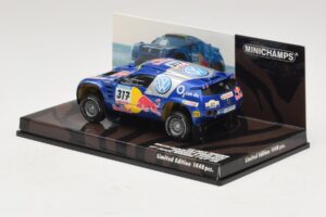 Volkswagen Race Touareg Red Bull #317 Gordon / von Zitzewitz Dakar Rally 2005 Minichamps 1:43 436055317 Pressofusione — immagine 3 di 5