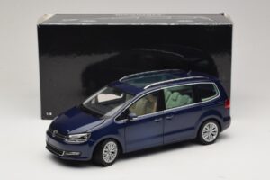 Volkswagen Sharan Blue Metallic Minichamps 1:18 110051000 Pressofusione — immagine 8 di 8