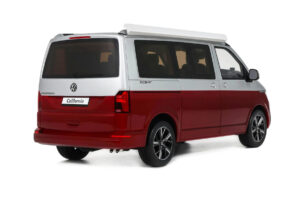 Volkswagen T6.1 California Ocean Tornado Red / Reflex Silver Otto 1:18 OT1342 Resina — immagine 2 di 5