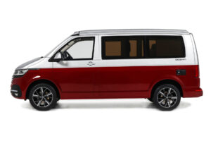 Volkswagen T6.1 California Ocean Tornado Red / Reflex Silver Otto 1:18 OT1342 Resina — immagine 3 di 5