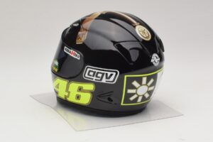 Casco AGV V. Rossi MotoGP Jerez Test 2007 Minichamps 1:2 327070046 Pressofusione — immagine 3 di 7
