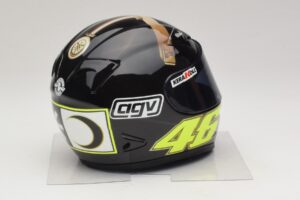 Casco AGV V. Rossi MotoGP Jerez Test 2007 Minichamps 1:2 327070046 Pressofusione — immagine 4 di 7