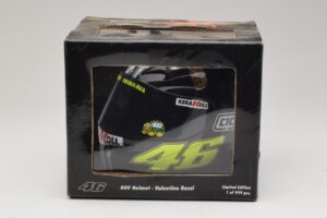 Casco AGV V. Rossi MotoGP Jerez Test 2007 Minichamps 1:2 327070046 Pressofusione — immagine 7 di 7