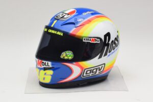 Casco AGV V. Rossi MotoGP Sepang 2005 Minichamps 1:2 327050066 Pressofusione