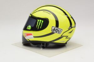 Casco AGV V. Rossi MotoGP Valencia Test 2009 Minichamps 1:2 327100066 Pressofusione — immagine 2 di 7