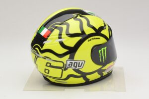 Casco AGV V. Rossi MotoGP Valencia Test 2009 Minichamps 1:2 327100066 Pressofusione — immagine 4 di 7