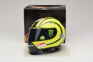 Casco AGV V. Rossi MotoGP Valencia Test 2009 Minichamps 1:2 327100066 Pressofusione — immagine 6 di 7