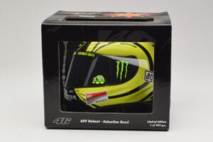 Casco AGV V. Rossi MotoGP Valencia Test 2009 Minichamps 1:2 327100066 Pressofusione — immagine 7 di 7