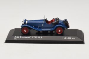 Alfa Romeo 6C 1750 G.S. Blu Minichamps 1:43 400120431 Pressofusione