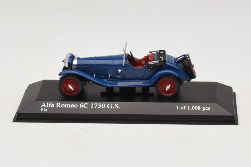 Alfa Romeo 6C 1750 G.S. Blu Minichamps 1:43 400120431 Pressofusione