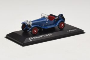 Alfa Romeo 6C 1750 G.S. Blu Minichamps 1:43 400120431 Pressofusione — immagine 2 di 5