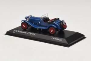 Alfa Romeo 6C 1750 G.S. Blu Minichamps 1:43 400120431 Pressofusione — immagine 3 di 5