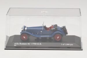 Alfa Romeo 6C 1750 G.S. Blu Minichamps 1:43 400120431 Pressofusione — immagine 4 di 5