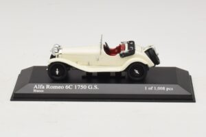 Alfa Romeo 6C 1750 G.S. Bianco Minichamps 1:43 400120430 Pressofusione