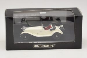 Alfa Romeo 6C 1750 G.S. Bianco Minichamps 1:43 400120430 Pressofusione — immagine 5 di 5