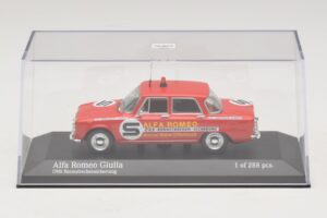 Alfa Romeo Giulia ONS Rennstreckensicherung 1973 Minichamps 1:43 400120994 Pressofusione — immagine 4 di 5