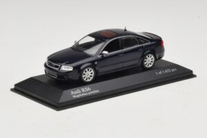 Audi RS6 C5 Blu Metallizzato Minichamps 1:43 400011702 Pressofusione — immagine 2 di 5