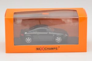 Audi TT 8N Nero Maxichamps 1:43 940017221 Pressofusione — immagine 5 di 5