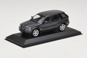BMW X5 E53 4.4i Grigio Metallizzato Scatola Sostitutiva Minichamps 1:43 80420393166-R1 Pressofusione — immagine 2 di 5