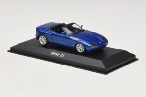 BMW Z1 E30 Blu Metallizzato Maxichamps 1:43 940020101 Pressofusione — immagine 3 di 5