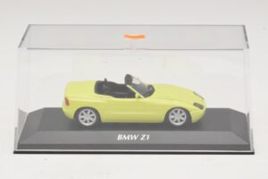 BMW Z1 E30 Giallo Maxichamps 1:43 940020100 Pressofusione — immagine 4 di 5