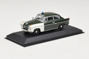 Borgward Isabella Polizei Frankfurt Minichamps 1:43 400096090 Pressofusione — immagine 2 di 5