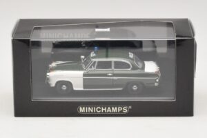Borgward Isabella Polizei Frankfurt Minichamps 1:43 400096090 Pressofusione — immagine 5 di 5
