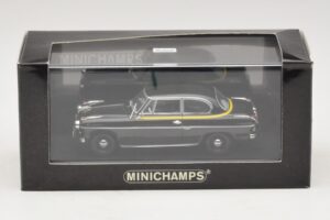 Borgward Isabella Taxi Nero Minichamps 1:43 400096095 Pressofusione — immagine 5 di 5