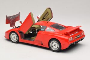 Bugatti EB110 Rosso Bburago 1:18 3055-P1 Pressofusione — immagine 5 di 8