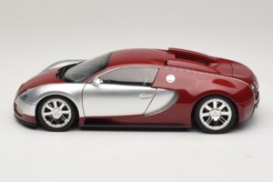 Bugatti Veyron Centenaire Edition Chrome Red Minichamps 1:18 100110851 Pressofusione — immagine 4 di 8