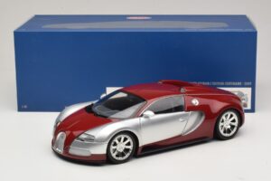 Bugatti Veyron Centenaire Edition Chrome Red Minichamps 1:18 100110851 Pressofusione — immagine 8 di 8