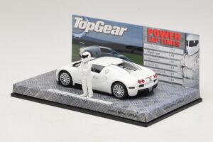 Bugatti Veyron Bianco Top Gear Edizione Minichamps 1:43 519431100 Pressofusione — immagine 3 di 5