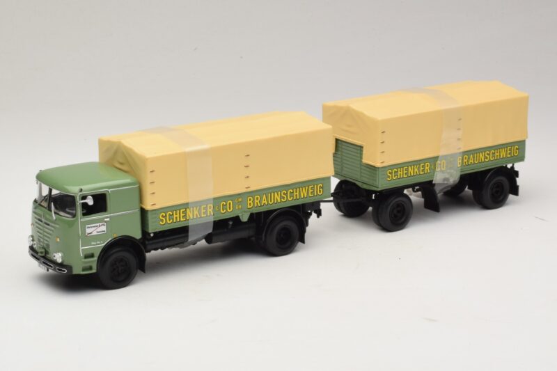 Bussing LU 11/16 Rimorchio Pianale Schenker Minichamps 1:43 499073924 Pressofusione