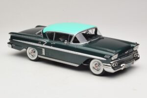 Chevrolet Bel Air Impala Coupe Verde Scuro Metallizzato & Verde KK-Scale 1:18 KKDC181594 Pressofusione — immagine 4 di 6