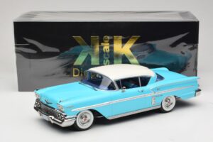 Chevrolet Bel Air Impala Coupe Turchese & Crema KK-Scale 1:18 KKDC181593 Pressofusione — immagine 6 di 6
