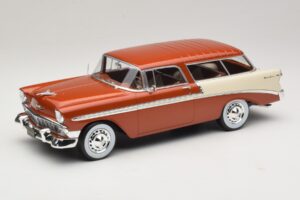 Chevrolet Bel Air Nomad Marrone Metallizzato & Crema KK-Scale 1:18 Chevrolet Bel Air Nomad Marrone Metallizzato & Crema KK-Scale 1:18 KKDC181294 Pressofusione
