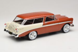 Chevrolet Bel Air Nomad Marrone Metallizzato & Crema KK-Scale 1:18 KKDC181294 Pressofusione — immagine 2 di 6