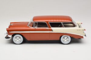 Chevrolet Bel Air Nomad Marrone Metallizzato & Crema KK-Scale 1:18 KKDC181294 Pressofusione — immagine 3 di 6