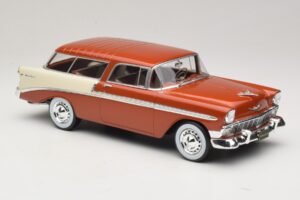 Chevrolet Bel Air Nomad Marrone Metallizzato & Crema KK-Scale 1:18 KKDC181294 Pressofusione — immagine 4 di 6