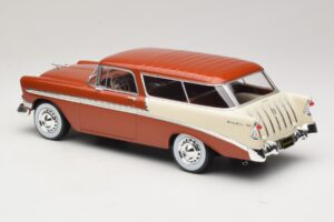 Chevrolet Bel Air Nomad Marrone Metallizzato & Crema KK-Scale 1:18 KKDC181294 Pressofusione — immagine 5 di 6