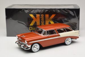 Chevrolet Bel Air Nomad Marrone Metallizzato & Crema KK-Scale 1:18 KKDC181294 Pressofusione — immagine 6 di 6