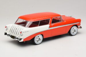 Chevrolet Bel Air Nomad Custom Rosso Chiaro & Bianco KK-Scale 1:18 KKDC181291 Pressofusione — immagine 2 di 6