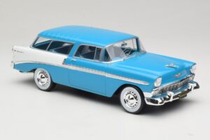 Chevrolet Bel Air Nomad Turchese & Bianco KK-Scale 1:18 KKDC181292 Pressofusione — immagine 4 di 6