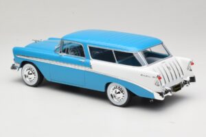 Chevrolet Bel Air Nomad Turchese & Bianco KK-Scale 1:18 KKDC181292 Pressofusione — immagine 5 di 6