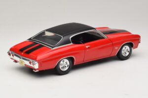 Chevrolet Chevelle SS454 Rosso Maisto 1:18 31890-P1 Pressofusione — immagine 3 di 8