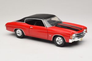 Chevrolet Chevelle SS454 Rosso Maisto 1:18 31890-P1 Pressofusione — immagine 6 di 8