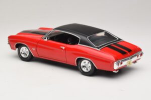 Chevrolet Chevelle SS454 Rosso Maisto 1:18 31890-P1 Pressofusione — immagine 7 di 8