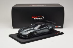 Chevrolet Corvette C7 ZR-1 Shadow Grey Metallic TopSpeed 1:18 TS0148 Resina — immagine 6 di 6