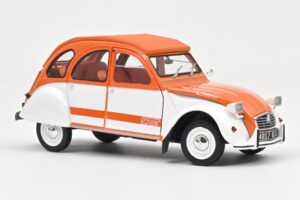 Citroen 2CV Spot Arancione & Bianco Norev 1:18 181473 Pressofusione — immagine 2 di 3